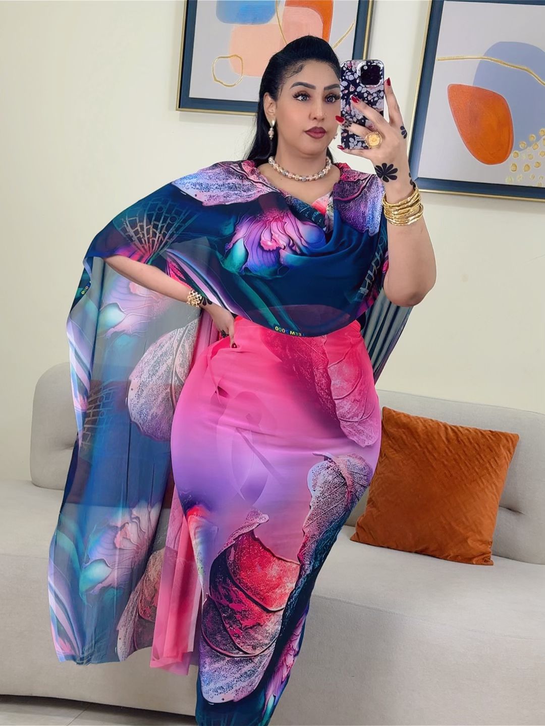 توب حرير مشجر