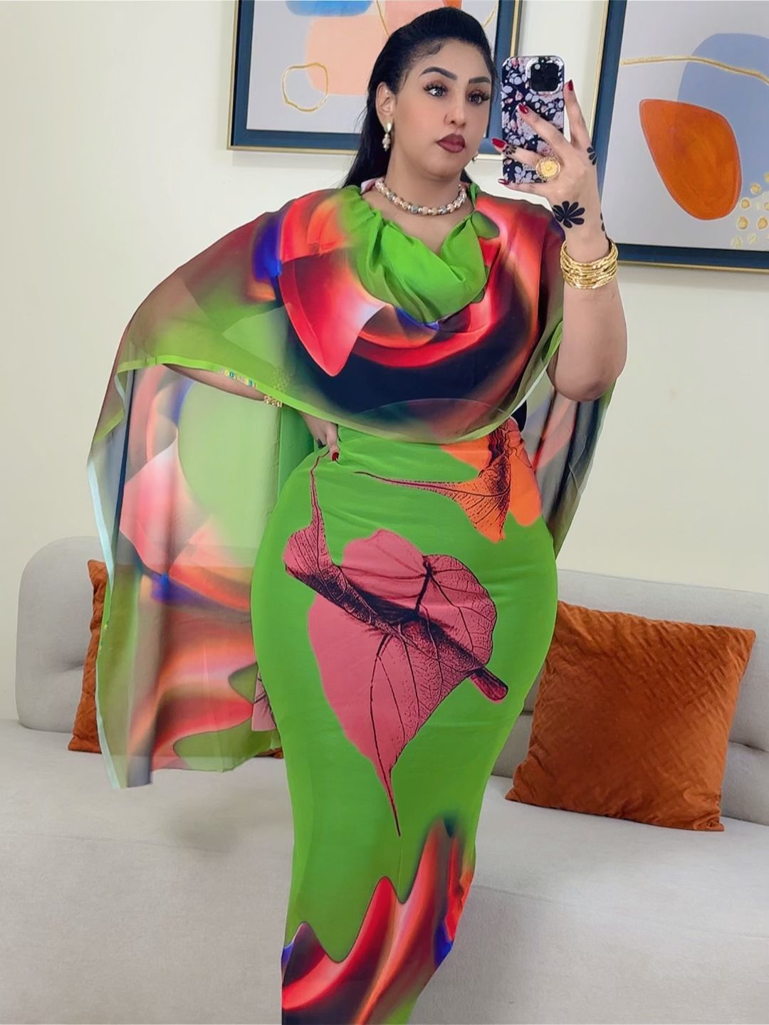 توب حرير مشجر