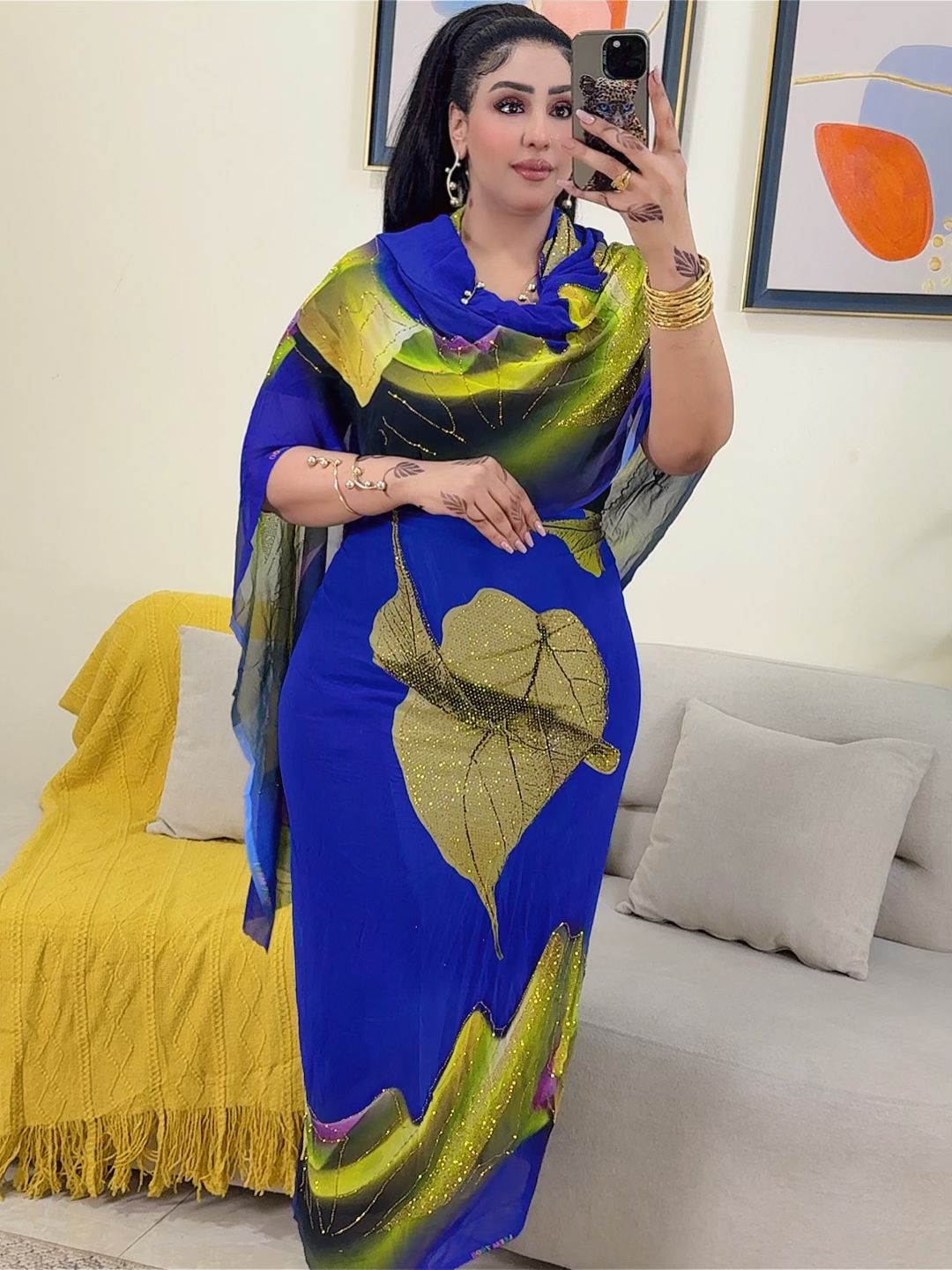 توب حرير مشغول