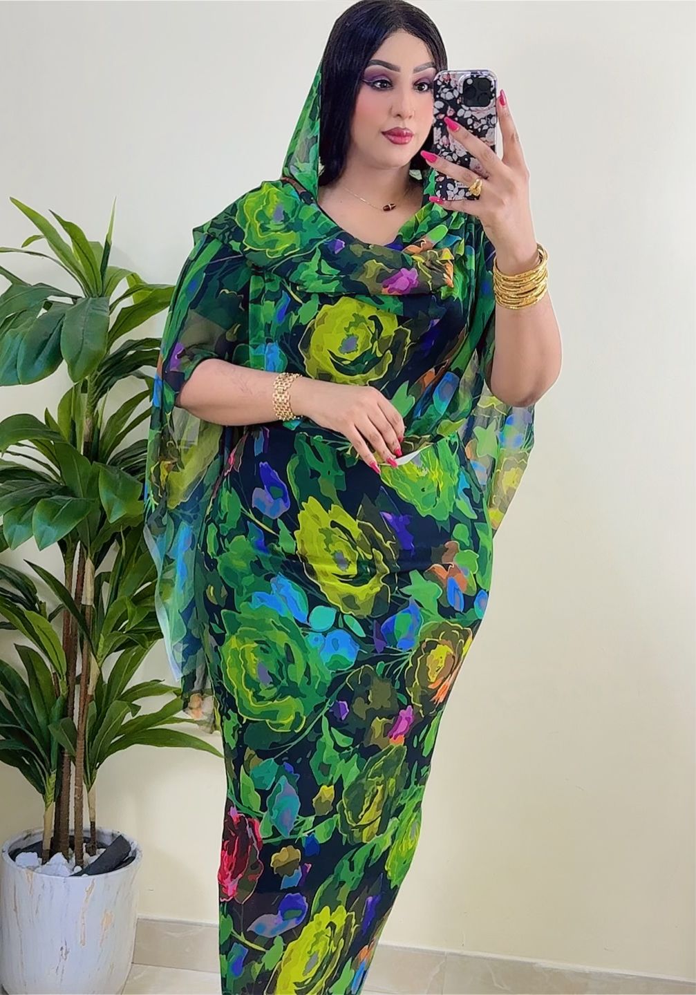 توب حرير مشجر