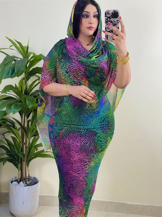 توب حرير مشجر