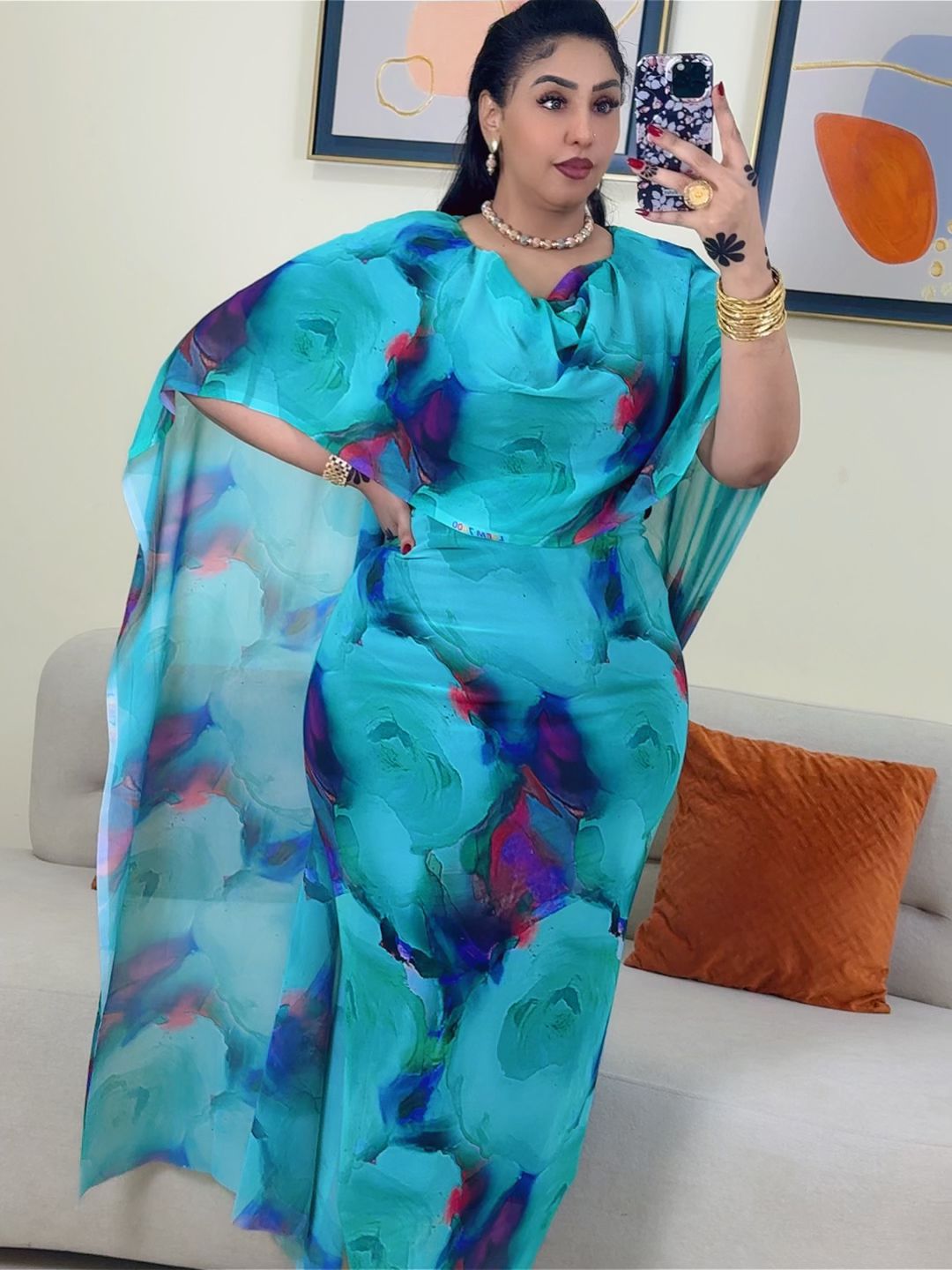 توب حرير مشجر