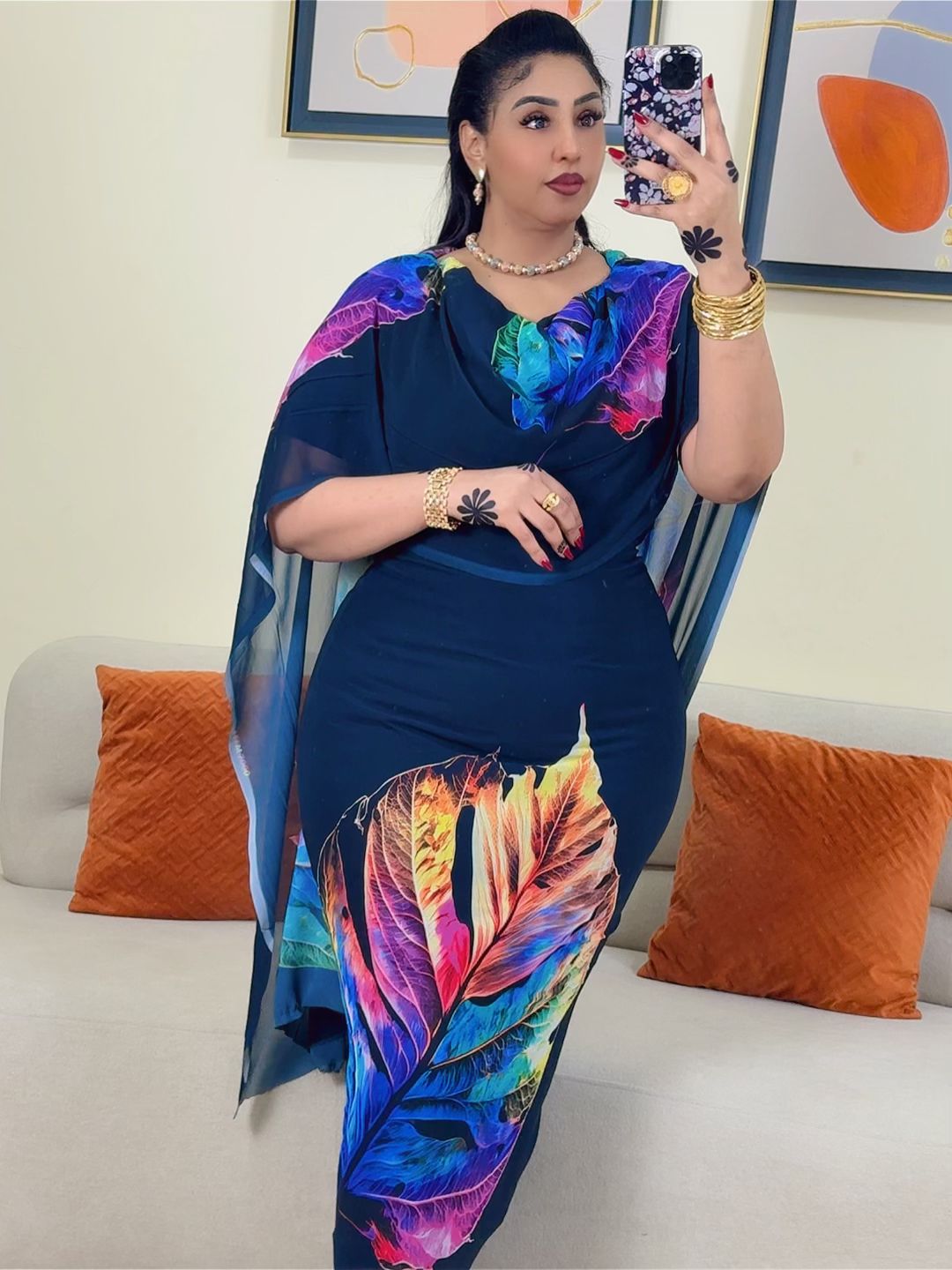 توب حرير مشجر