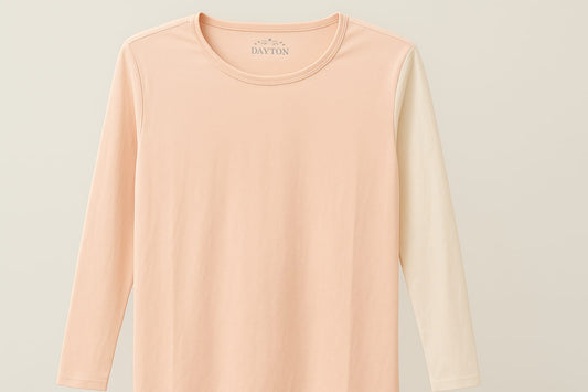 بلوزه نسائيه دي تون بأكمام شفافه